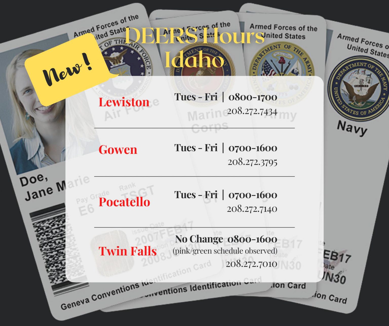 ID Cards and DEERS Military Division