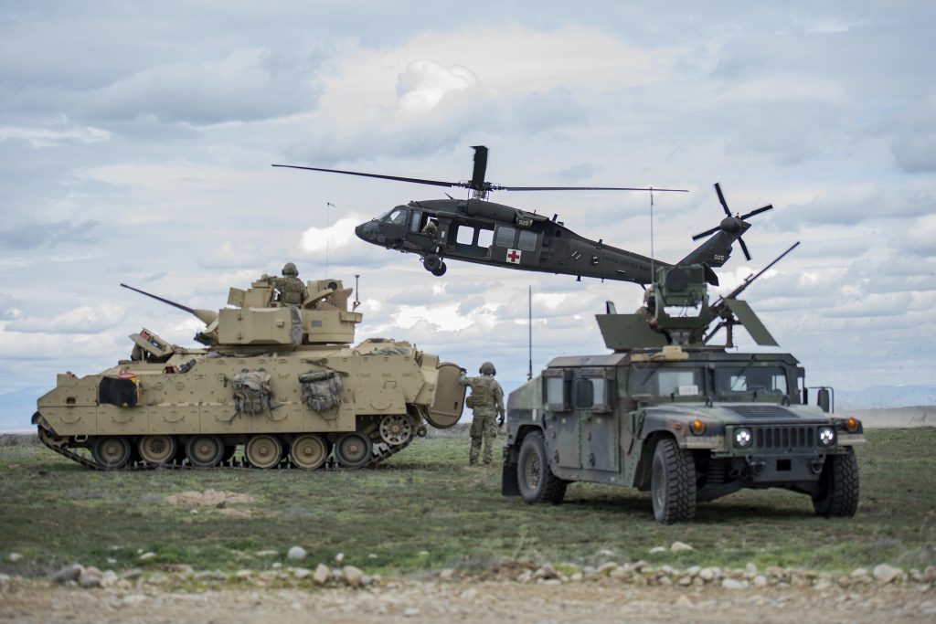 Idaho National Guard conducts medevac training in preparation for future deployment