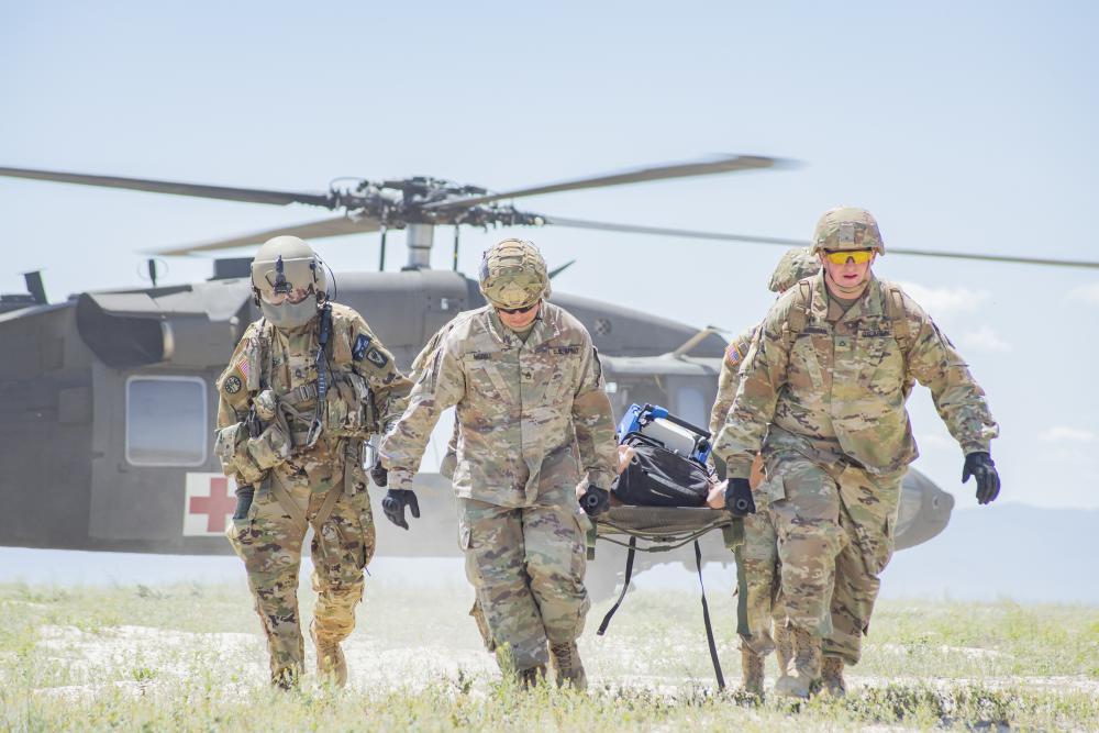 Idaho Army National Guard conducts joint medevac, casualty training