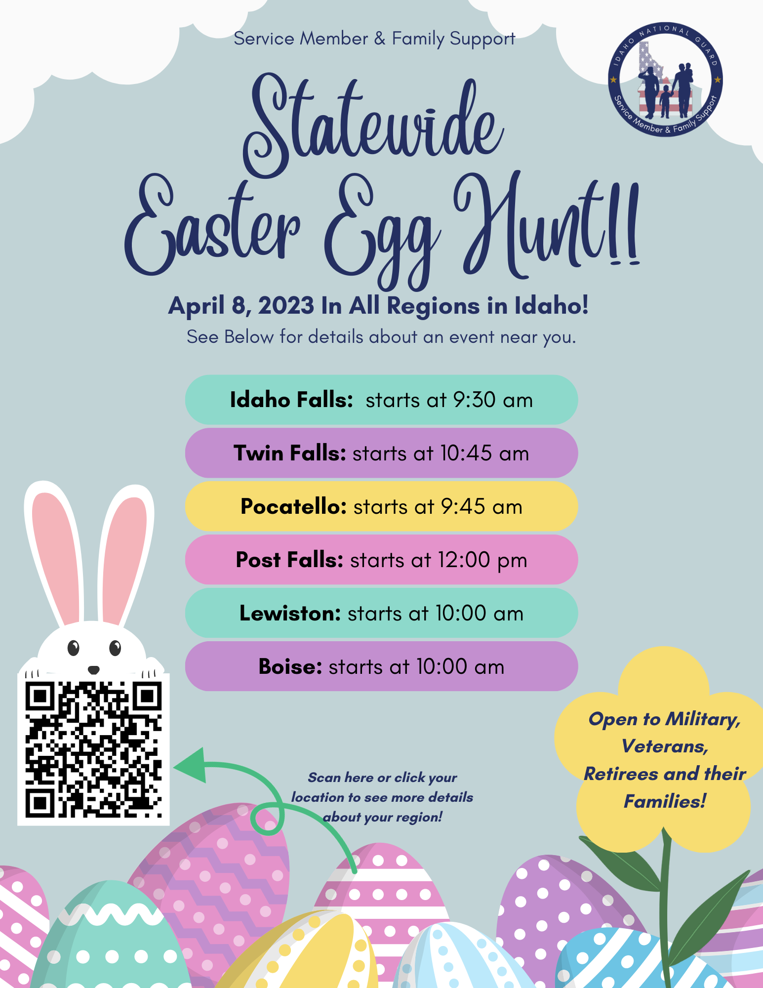 Statewide Easter Egg Hunts | Military Division